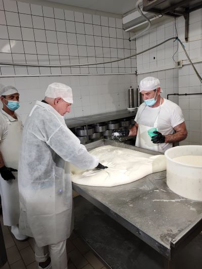 Thymelis Cheese Factory, Adissa, Lesvos Island, Greece.